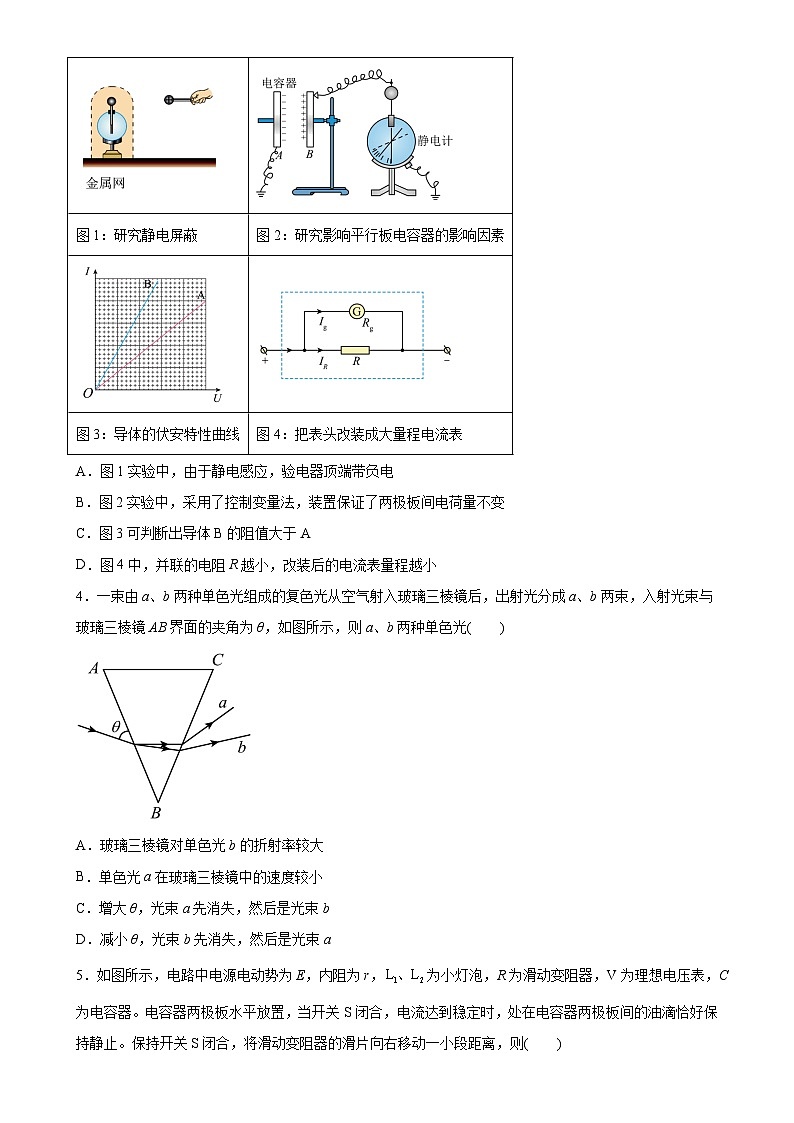 安徽省合肥市普通高中2024~2025学年高二上学期期末模拟测试卷物理（B卷）-A4第2页