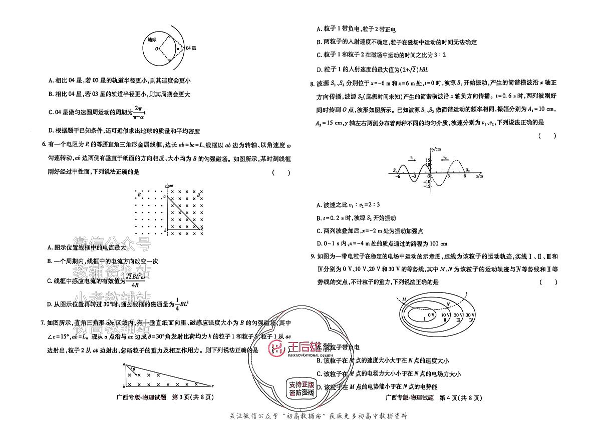 高考押题预测卷 2025广西专版 物理第2页