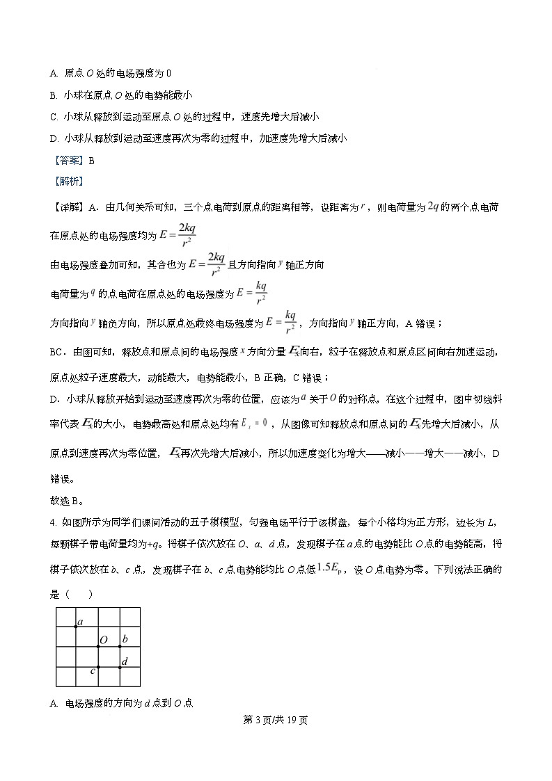 重庆市第一中学2026届高三上学期10月月考物理试卷 Word版含解析第3页