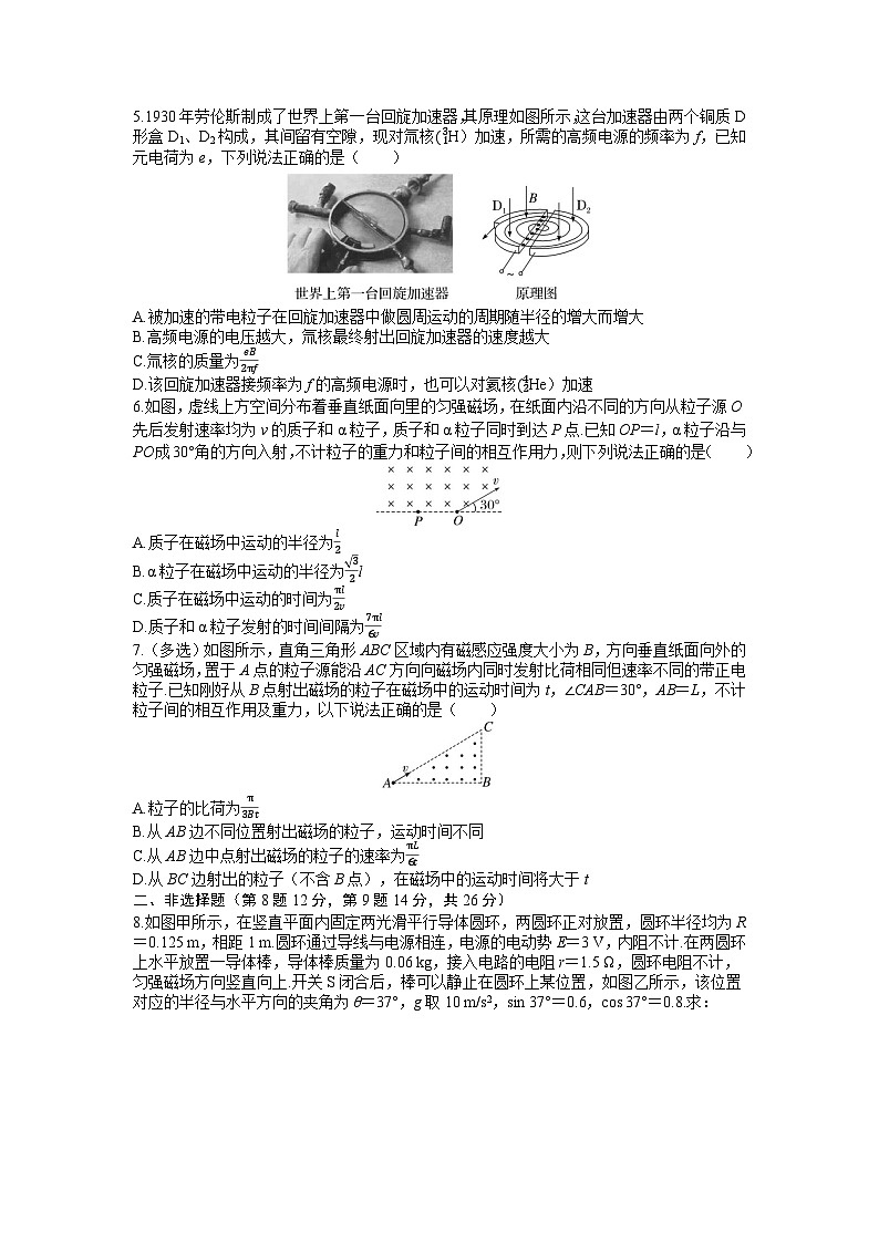 2026高考一轮复习·物理周测卷11.第十一周 磁场附答案第2页