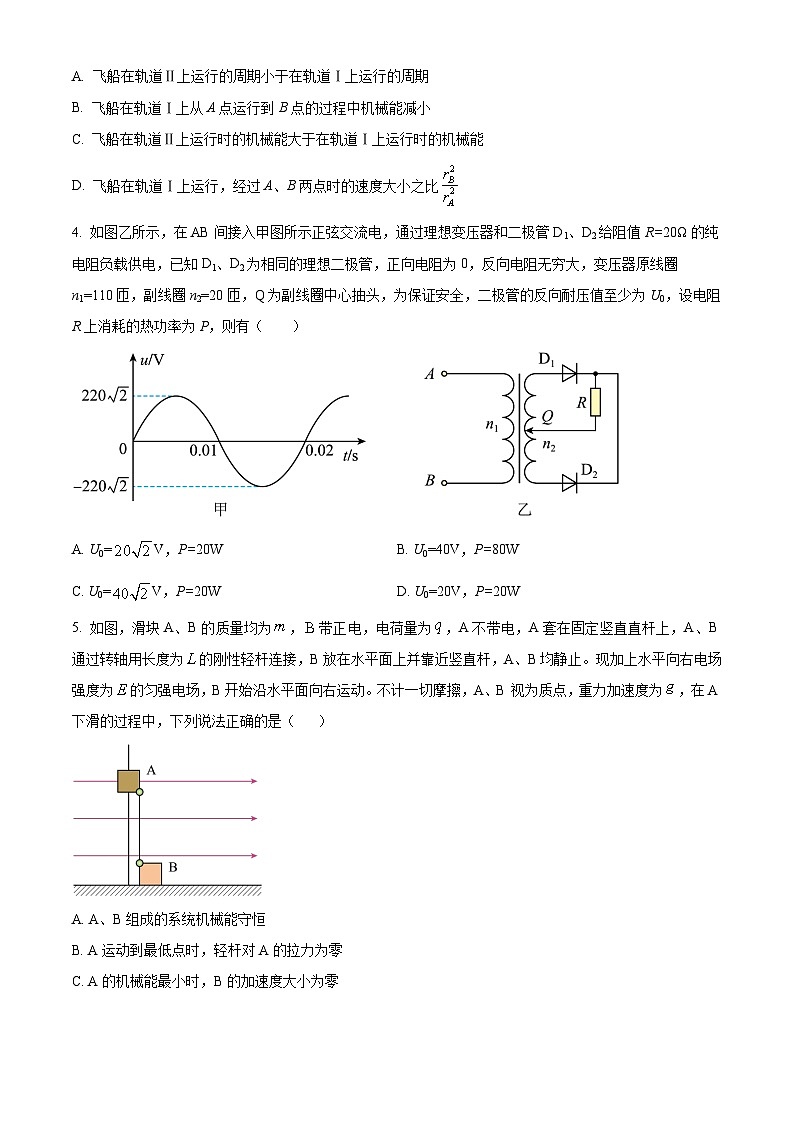 湖南省长沙市长郡中学2022-2023学年高三上学期月考（六）物理试题第2页