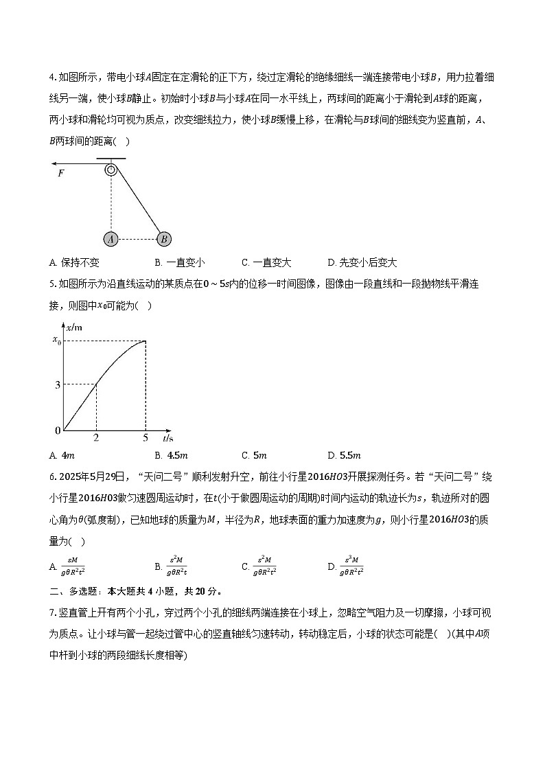 2025-2026学年湖南省湘一名校联盟高三（上）联考物理试卷（11月）（含答案）第2页