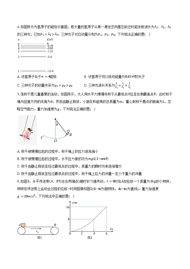 2025-2026学年山西省运城市高三（上）期中调研物理试卷（含答案）第2页