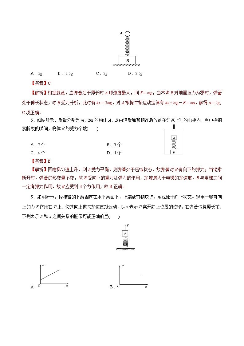 （人教版）必修第一册高中物理同步考点精讲精练第四章    【章节检测】（解析版）第2页