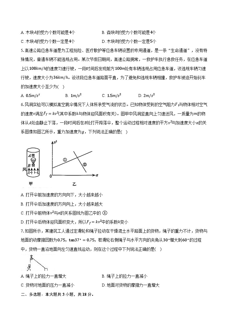 2025-2026学年辽宁省名校联盟高一（上）联考物理试卷（12月）（含答案）第2页