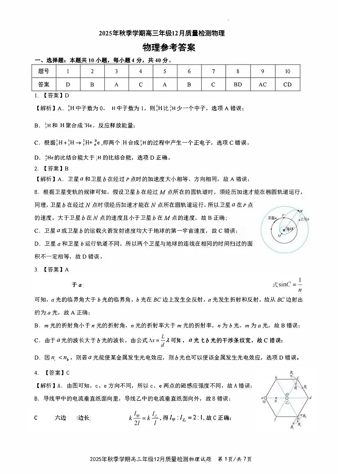 十一校物理答案第1页