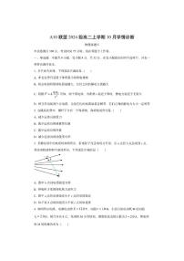 安徽省A10联盟2025-2026学年高二上学期10月学情诊断（C）物理试卷（学生版）