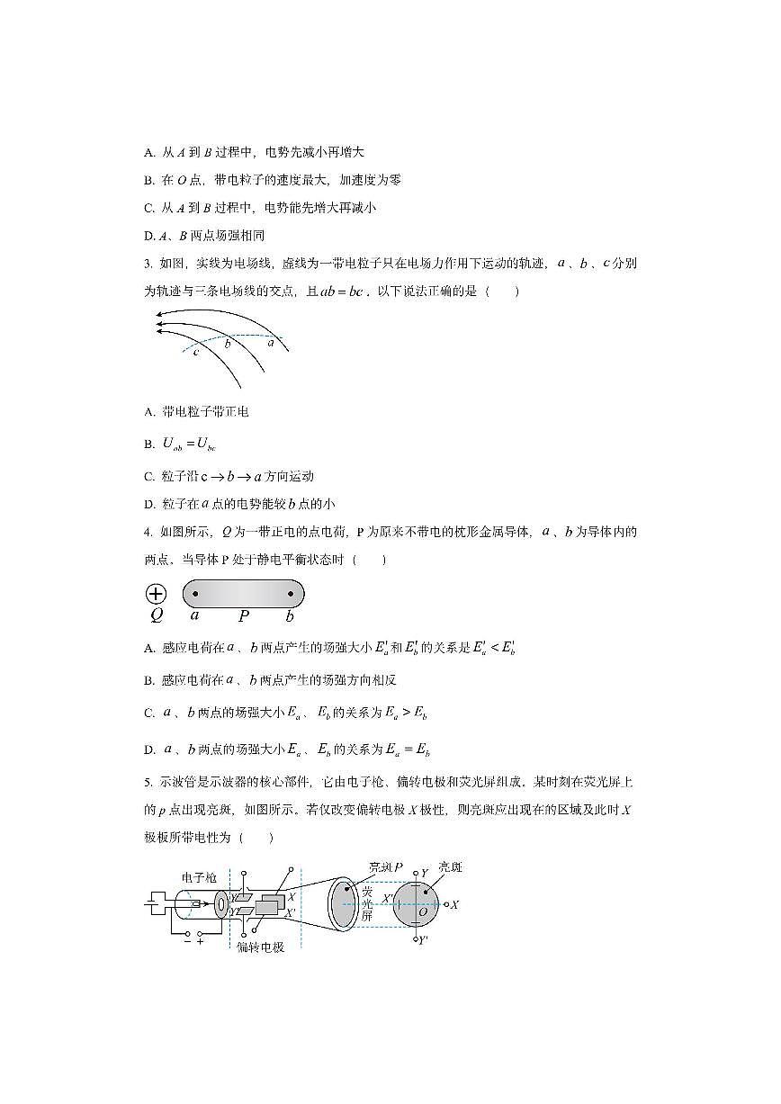 广西壮族自治区百色市贵百河联考2025-2026学年高二上学期10月月考物理试卷（学生版）第2页