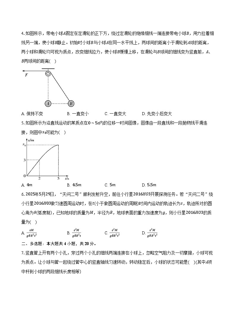 2025-2026学年湖南省湘一名校联盟高三（上）联考物理试卷（11月）（含答案）第2页