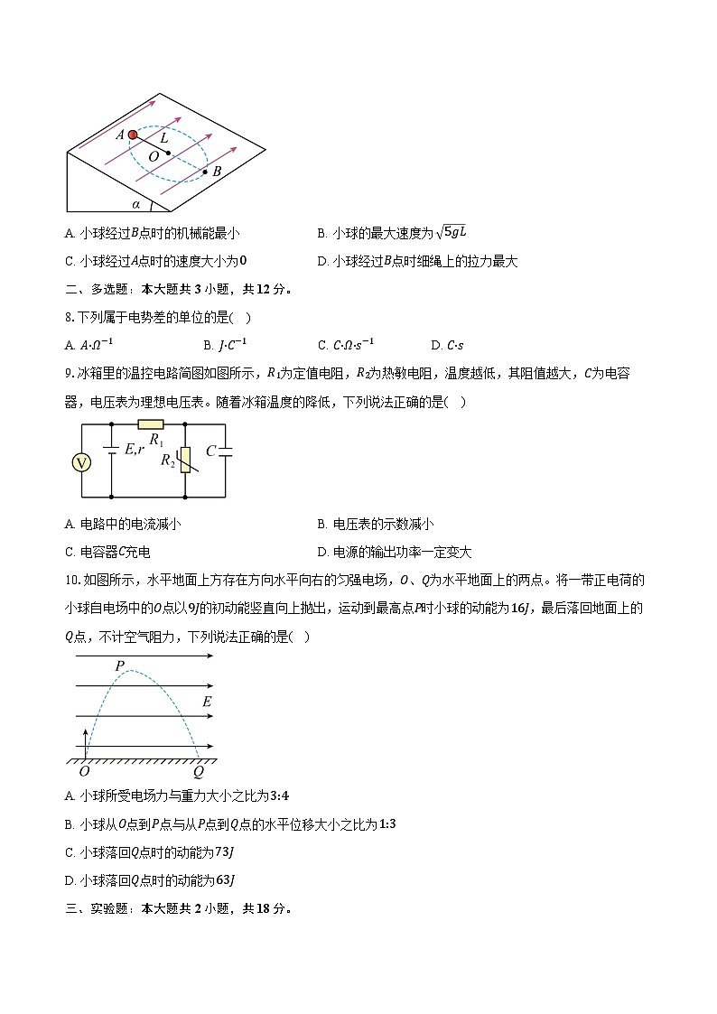 2025-2026学年江西省赣州市十八县（市、区）二十四校第54次高二（上）期中联考物理试卷（含答案）第3页