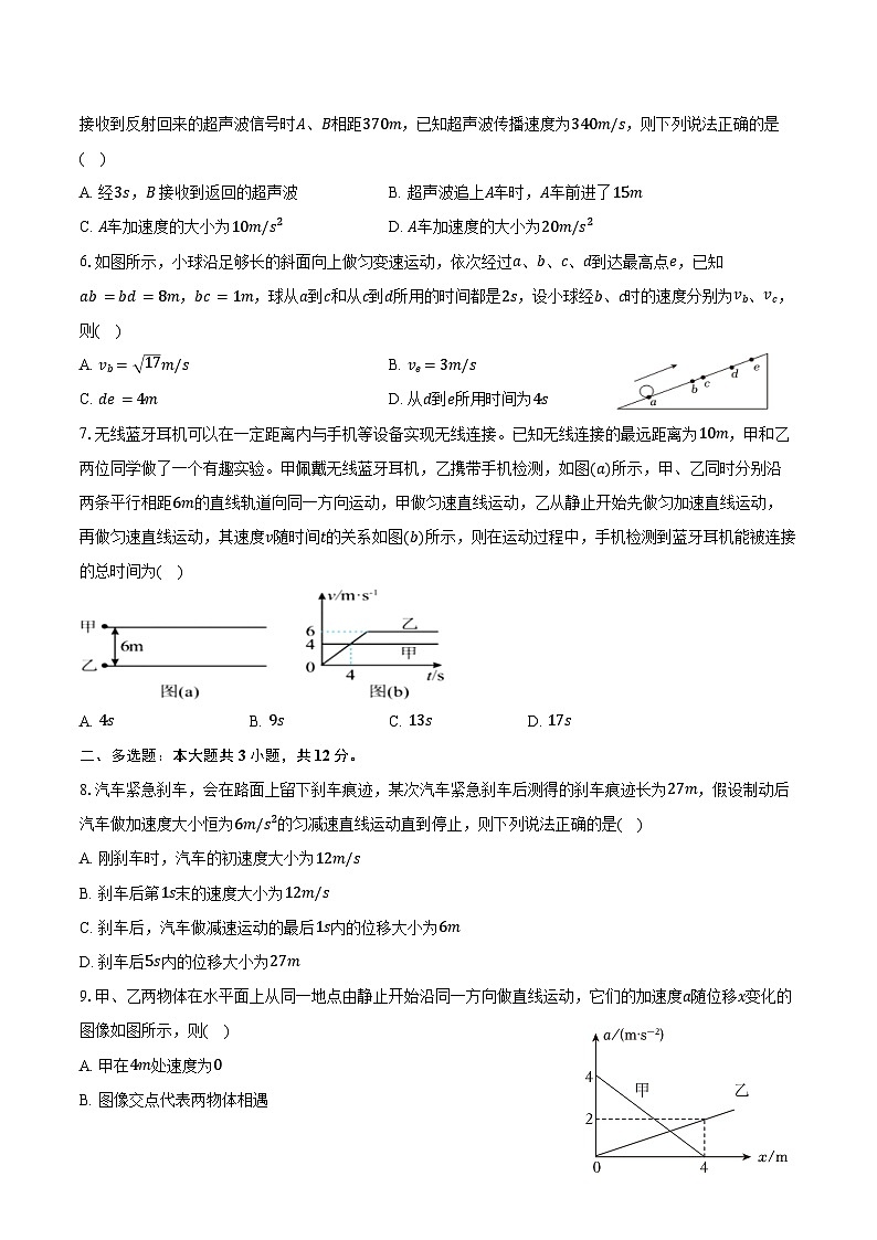 2024-2025学年江西省南昌市南昌县莲塘一中高一（上）期末物理试卷（含答案）第2页