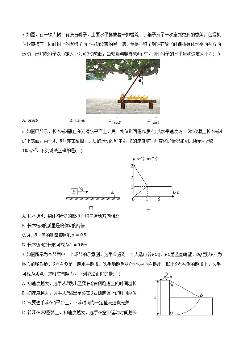 2024-2025学年云南民族大学附中高一（上）期末物理试卷（含答案）第2页