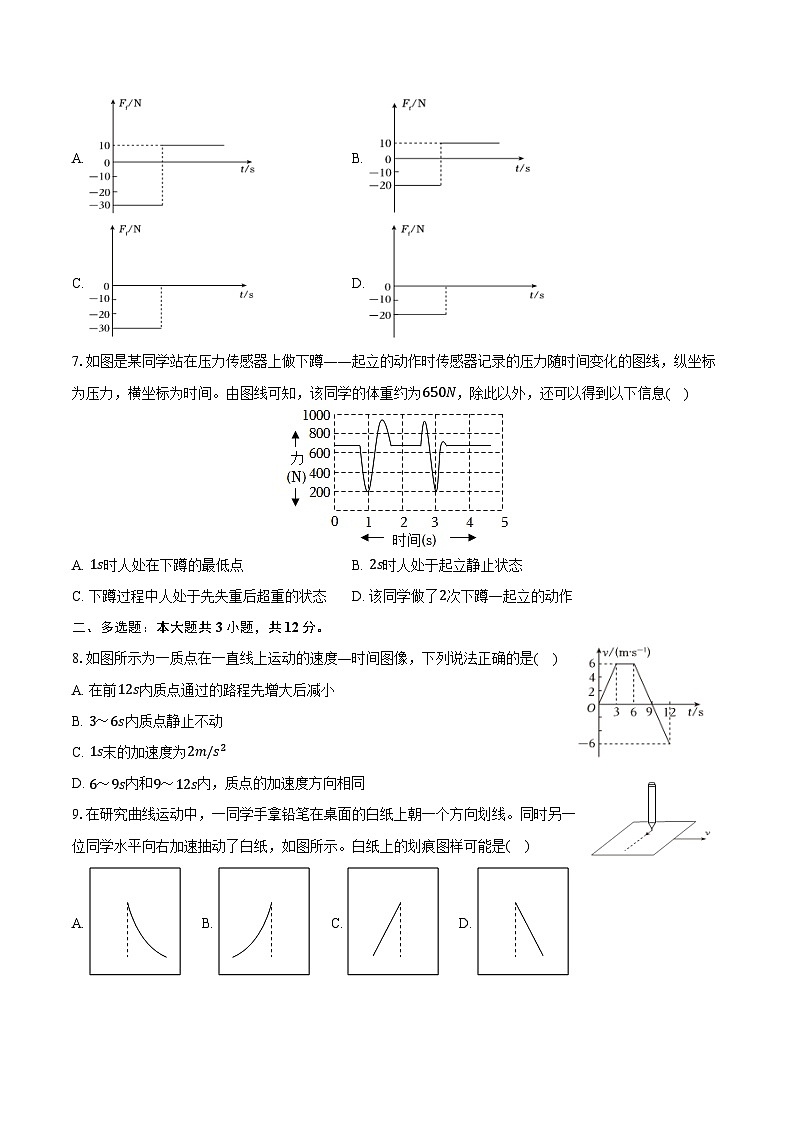 2024-2025学年云南省昆明市东川区高一（上）期末物理试卷（含答案）第2页