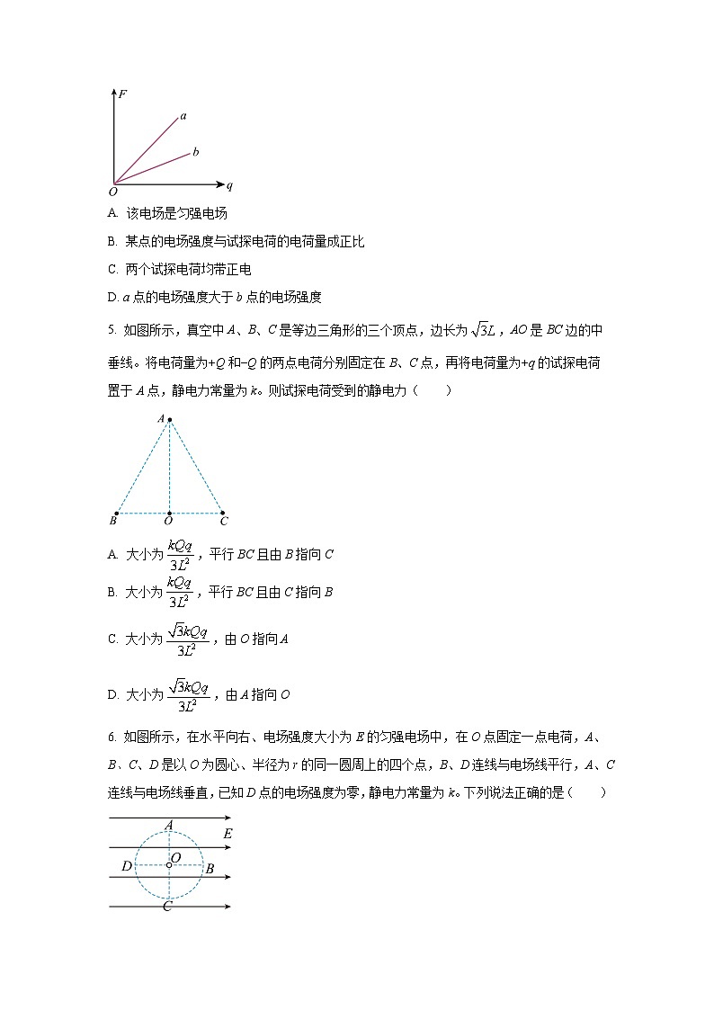 河北省石家庄市等2地2025-2026学年高二上学期10月月考物理试卷（学生版）第2页