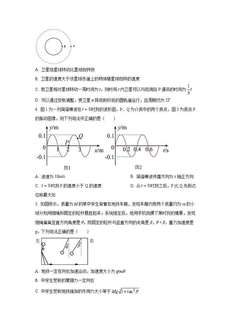安徽省六安第一中学2025-2026学年高三上学期期中物理试卷（学生版）第2页
