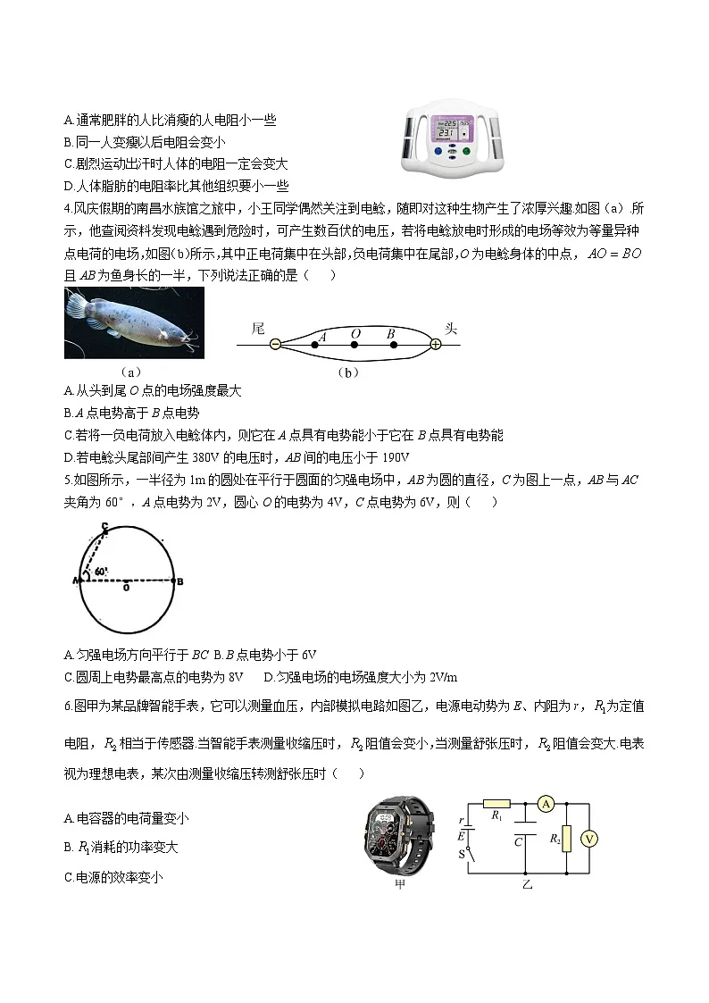 江西省赣州市十三校2025-2026学年高二上学期期中联考物理试卷（Word版附答案）第2页