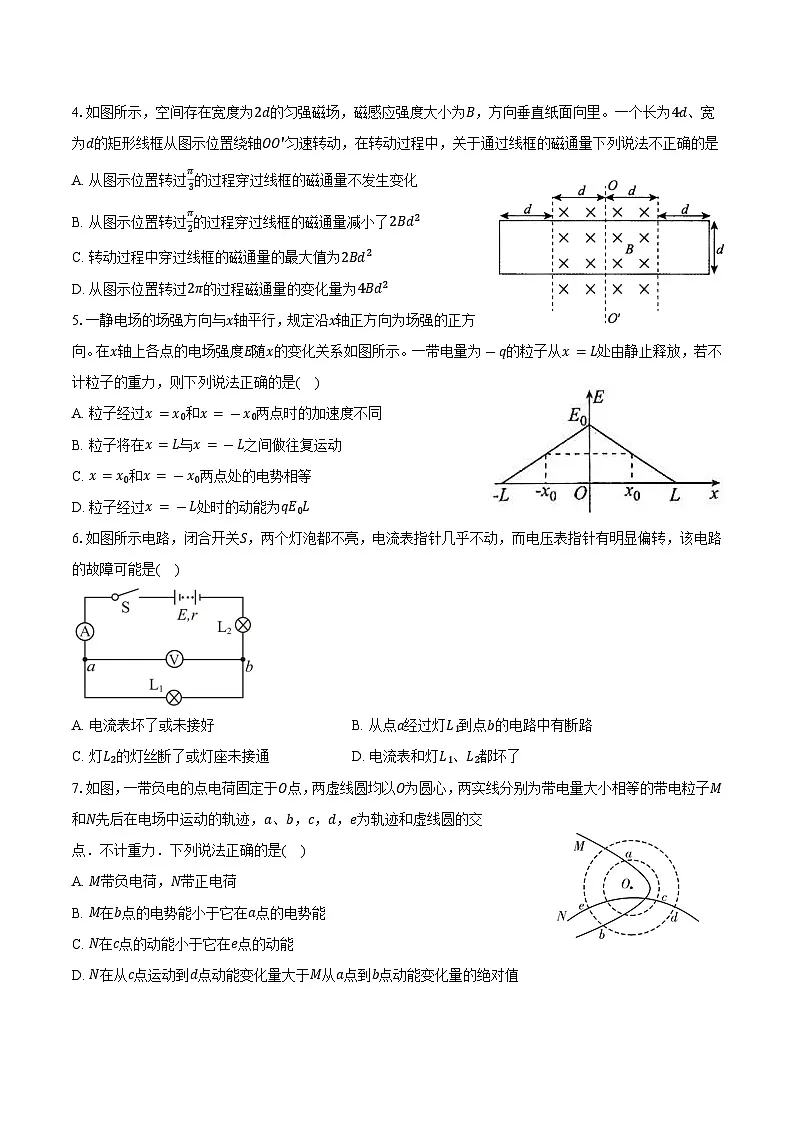 安徽省滁州市2025-2026学年高二（上）期末模拟物理试卷第2页