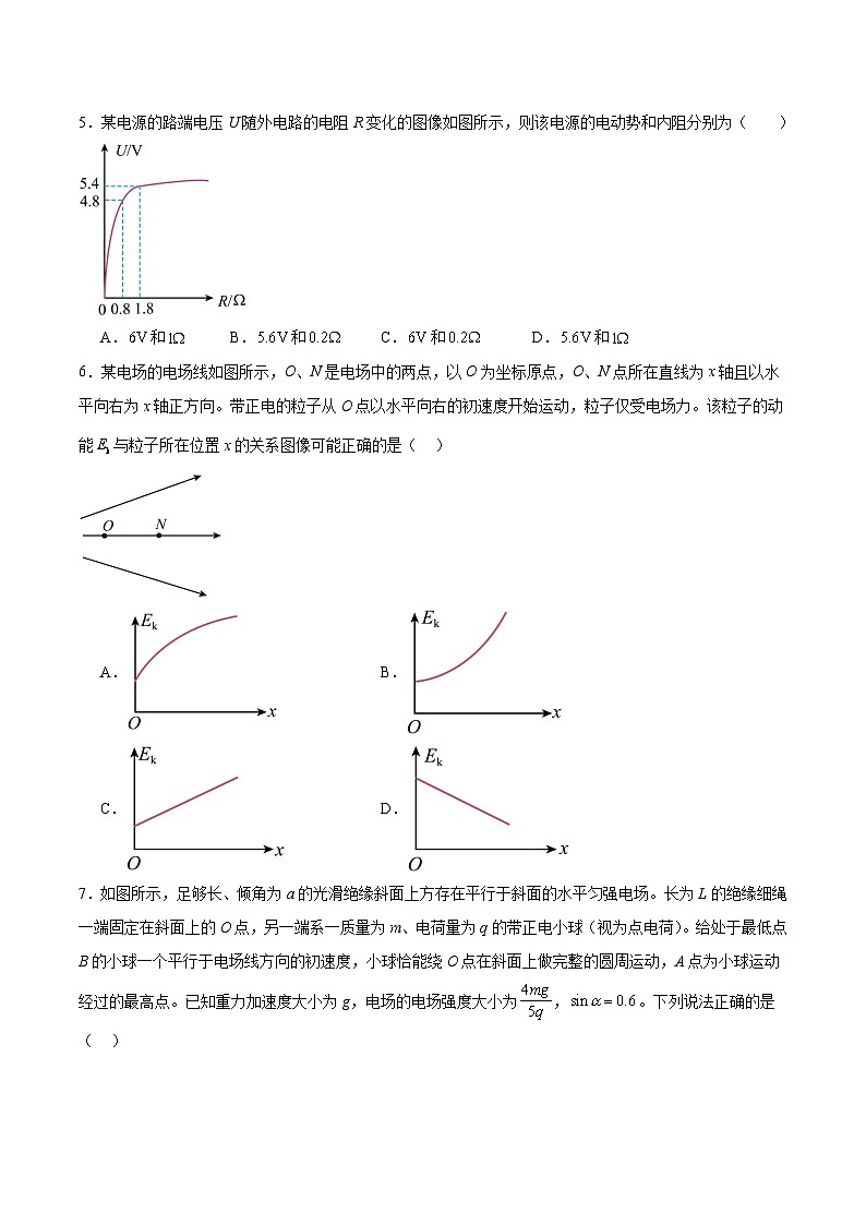 江西省赣州市十八县（市、区）二十四校2025-2026学年高二上学期第54次期中联考物理试题（Word版附答案）第2页