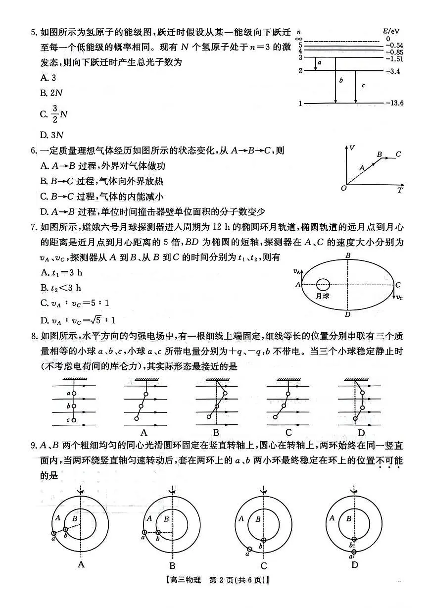 江苏省2026届高三上学期12月联考物理试题第2页