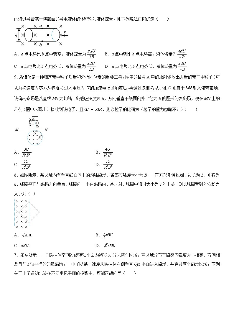 （人教版）选择性必修第二册高二物理第一章《安培力与洛伦兹力》高分必刷巩固达标检测卷（培优版）第2页