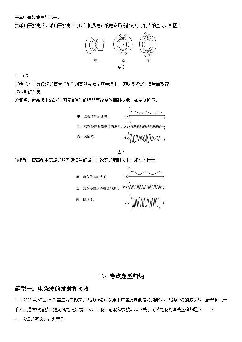 （人教版）选择性必修第二册高二物理同步考点突破精讲精练4.3 无线电波的发射和接收（含答案解析）第2页