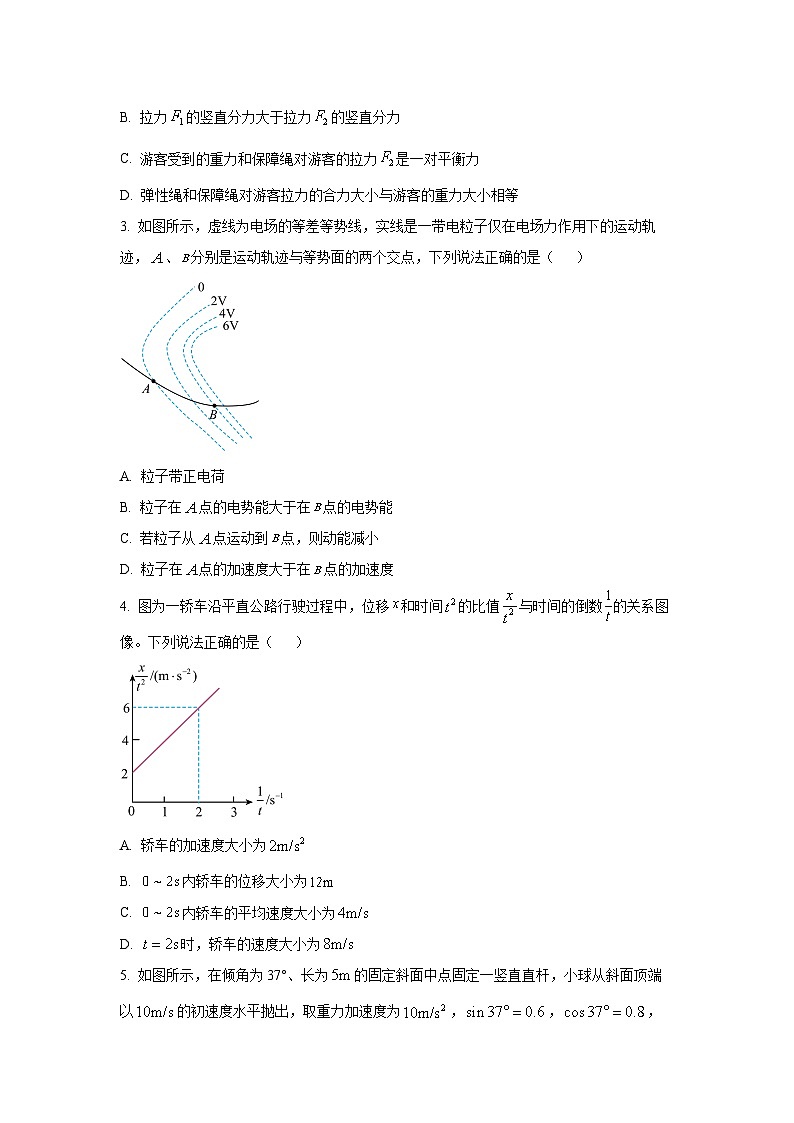 贵州省安顺市2025-2026学年高三上学期第二次教学质量监测联考物理试卷（学生版）第2页