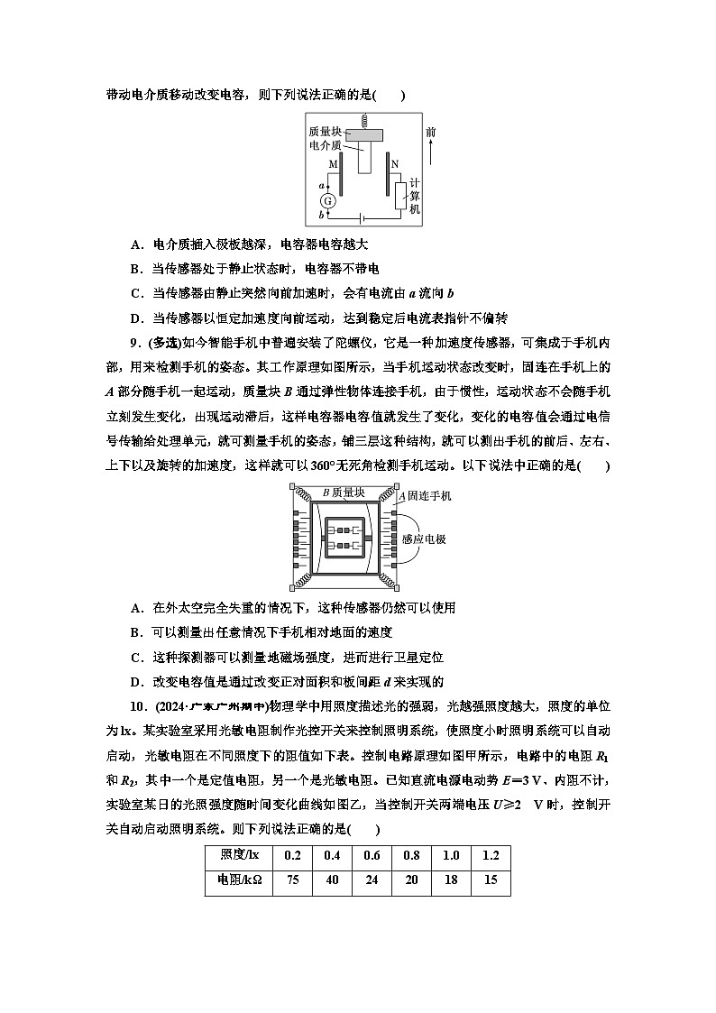 高二物理（人教版选择性必修二）试题课时跟踪检测（23）认识传感器常见传感器的工作原理及应用（Word版附解析）第3页