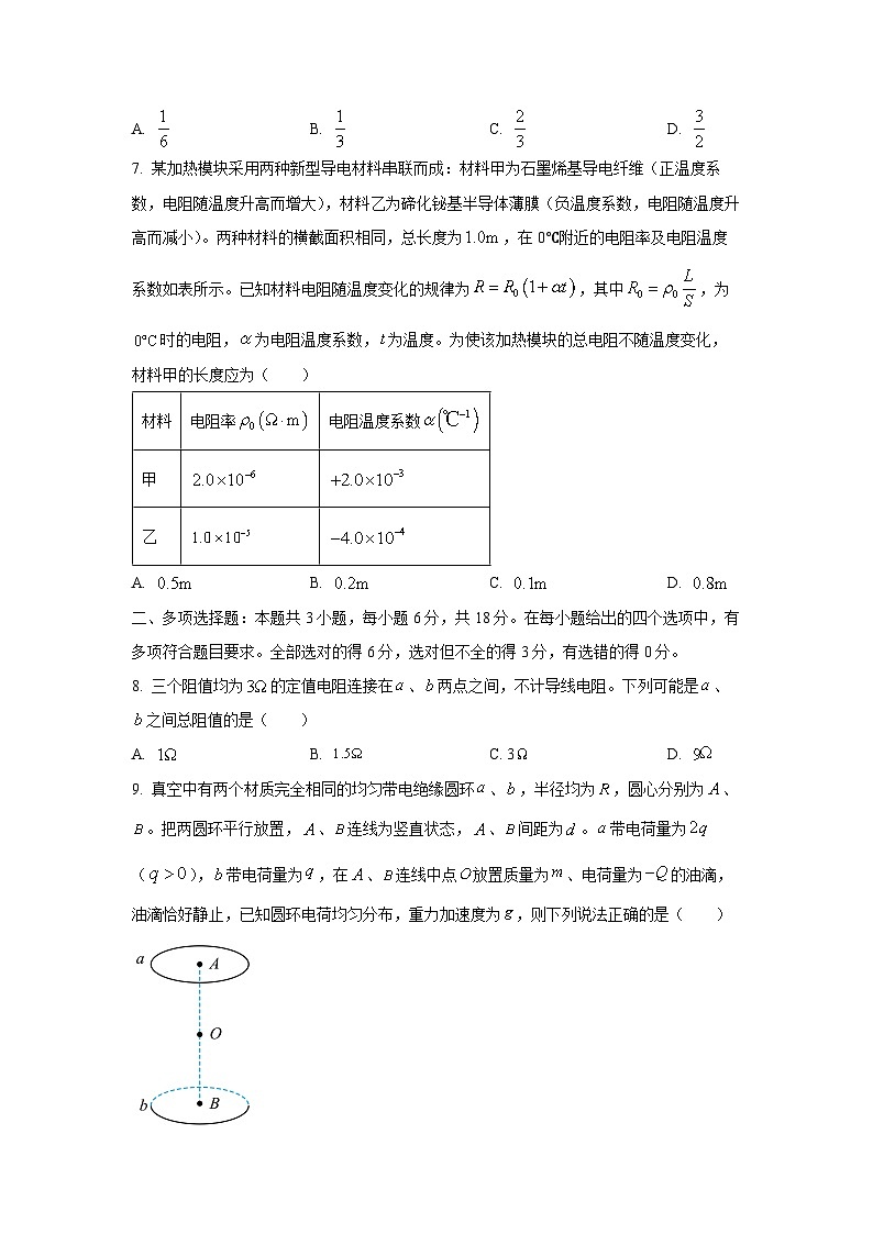 河南省部分学校联考2025-2026学年高二上学期10月月考(A)物理试卷（学生版）第3页