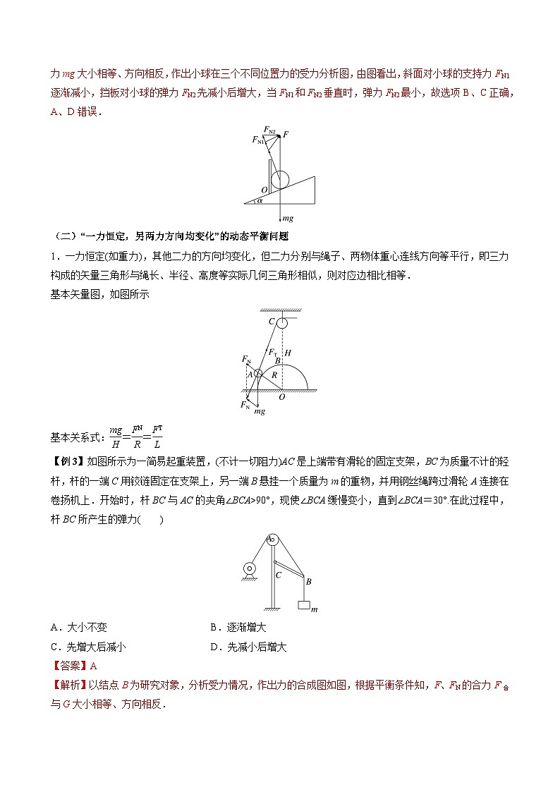 高考物理一轮重难点复习难点04 动态平衡问题　平衡中的临界、极值问题（解析版）第3页