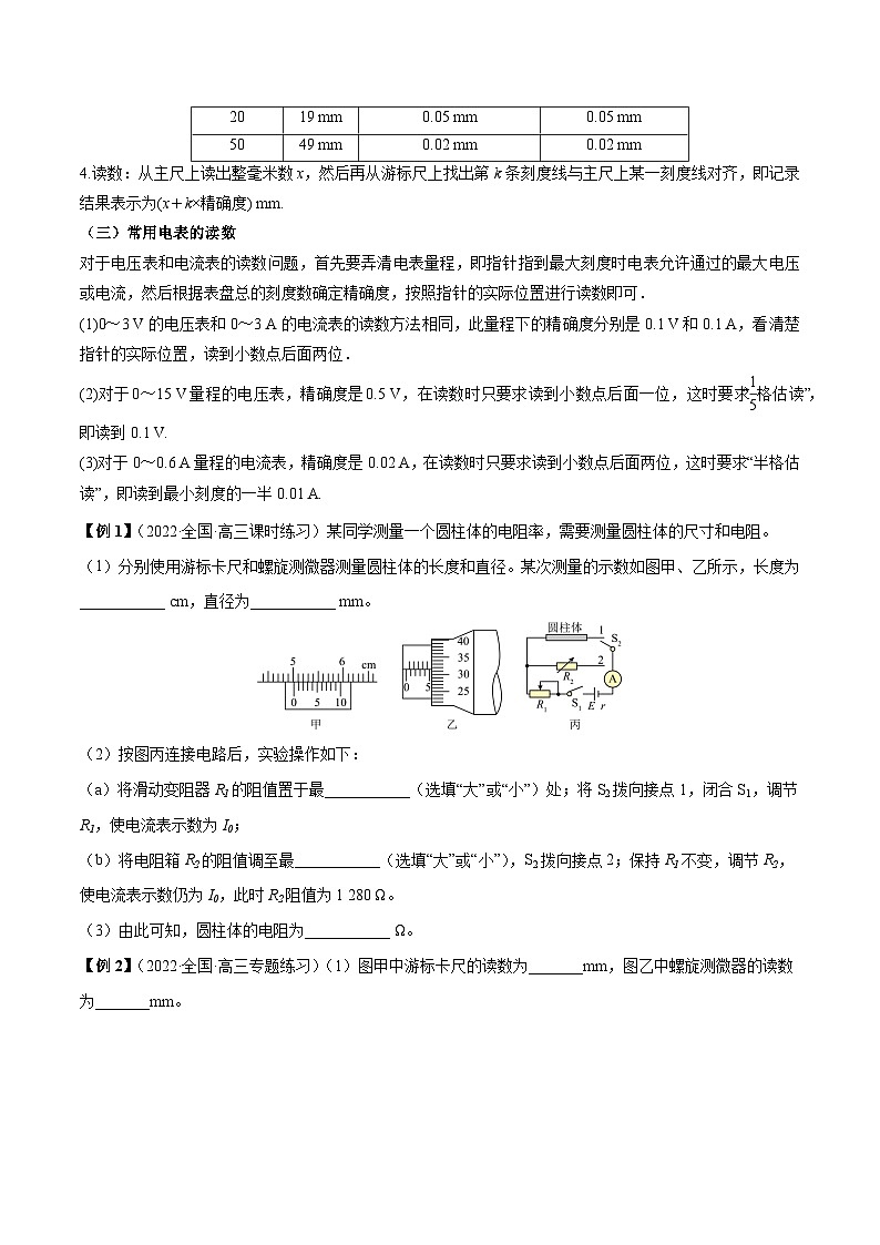 高考物理一轮重难点复习难点16 电学实验基础（原卷版）第2页