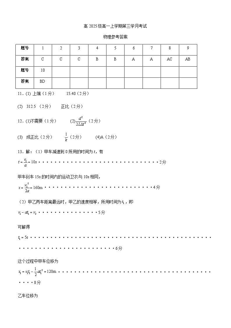 物理答案第1页