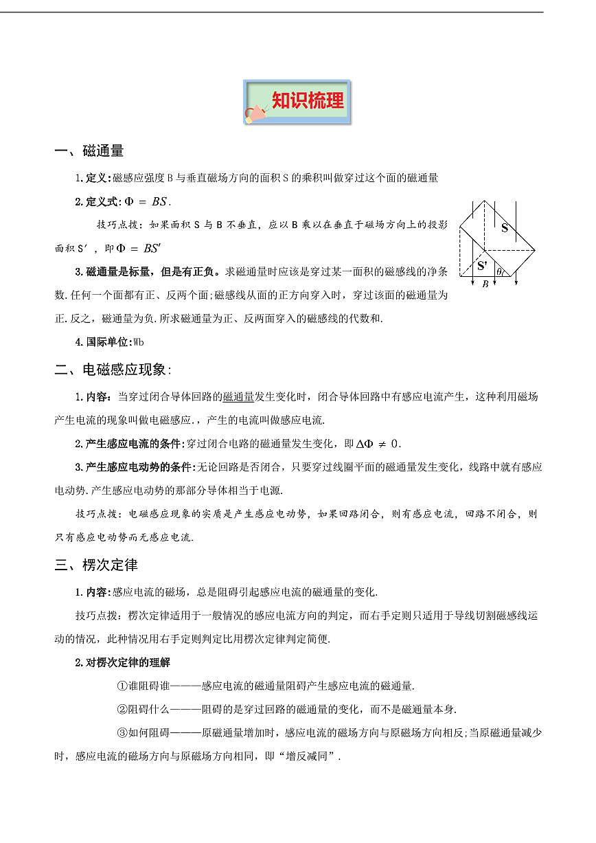 电磁感应练习含答案--高考物理一轮专题第2页