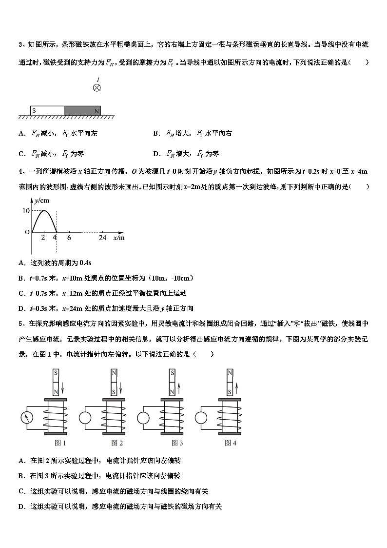 2026届安徽省合肥双凤高级中学高考物理二模试卷含解析第2页
