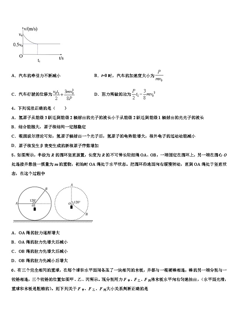 2026届安徽省合肥双凤高级中学高考物理考前最后一卷预测卷含解析2第2页