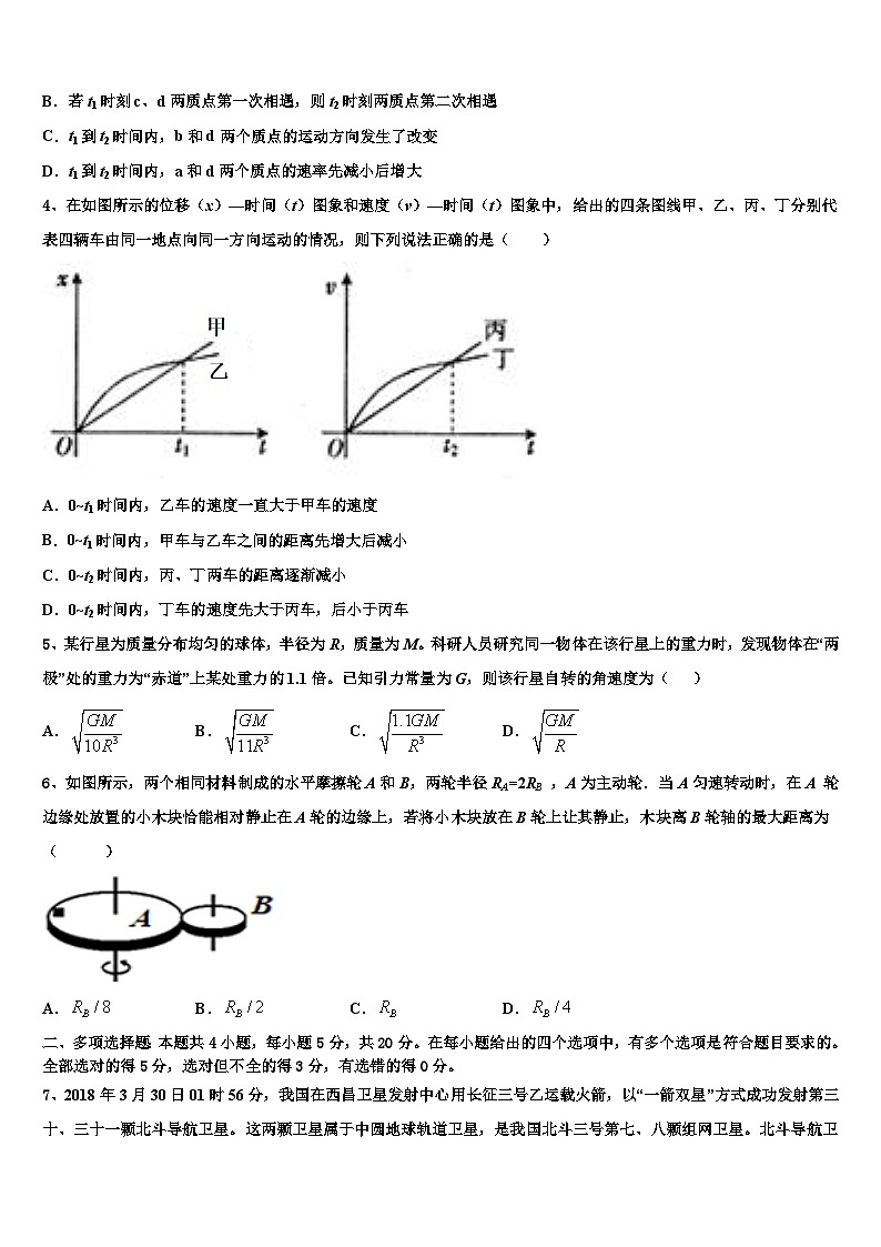 2026届安徽省合肥八中高考仿真模拟物理试卷含解析第2页