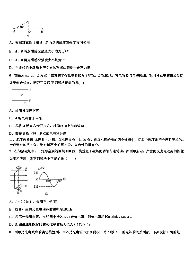 2026届安徽省合肥市第一六八中学高考仿真模拟物理试卷含解析第2页