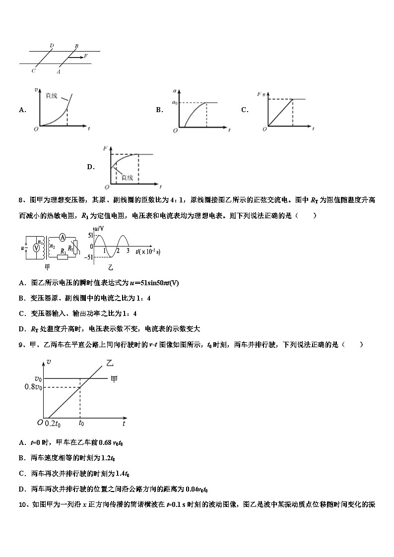 2026届安徽省定远县民族中学高考全国统考预测密卷物理试卷含解析第3页