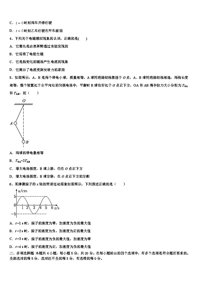 2026届安徽省定远县示范高中高考物理押题试卷含解析第2页