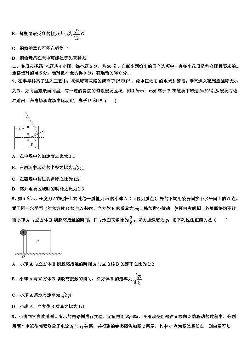 2026届安徽省阜阳市临泉县第一中学高考物理必刷试卷含解析第3页