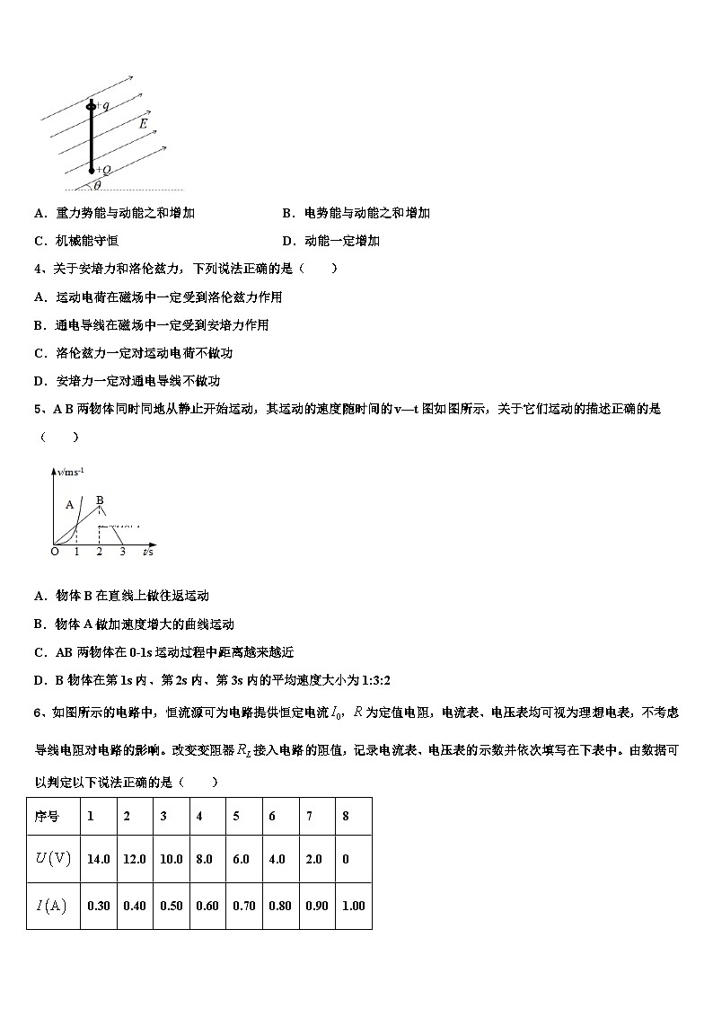 2026届安徽省淮南第一中学高考物理押题试卷含解析第2页