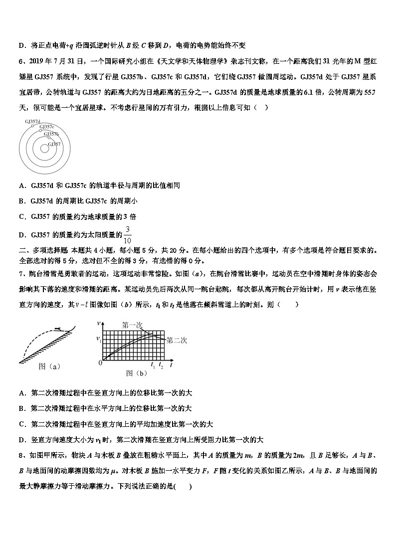 2026届安徽省马鞍山市和县一中高考物理倒计时模拟卷含解析第3页