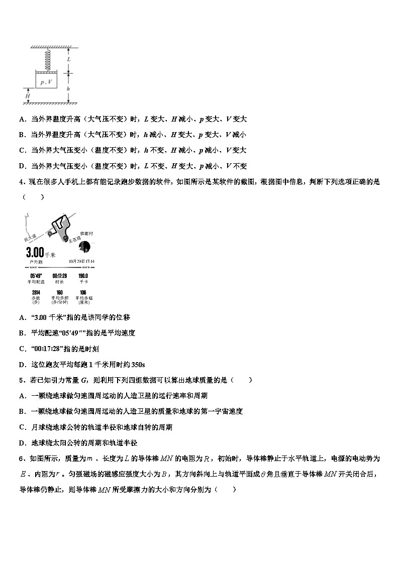 2026届安徽省濉溪县高考物理倒计时模拟卷含解析第2页