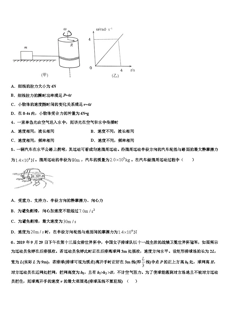 2026届安徽省铜陵一中、浮山中学高考临考冲刺物理试卷含解析第2页