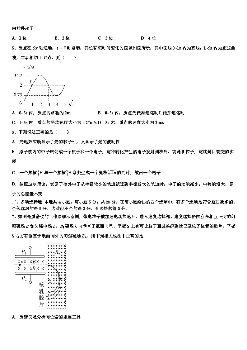 2026届安徽省铜陵一中、阜阳一中高考物理五模试卷含解析第2页