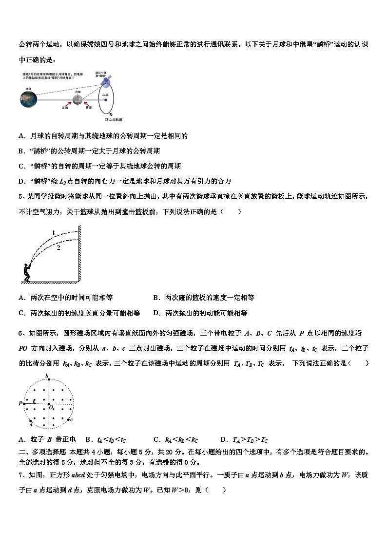 2026届安徽省皖东县中联盟高考物理一模试卷含解析第2页