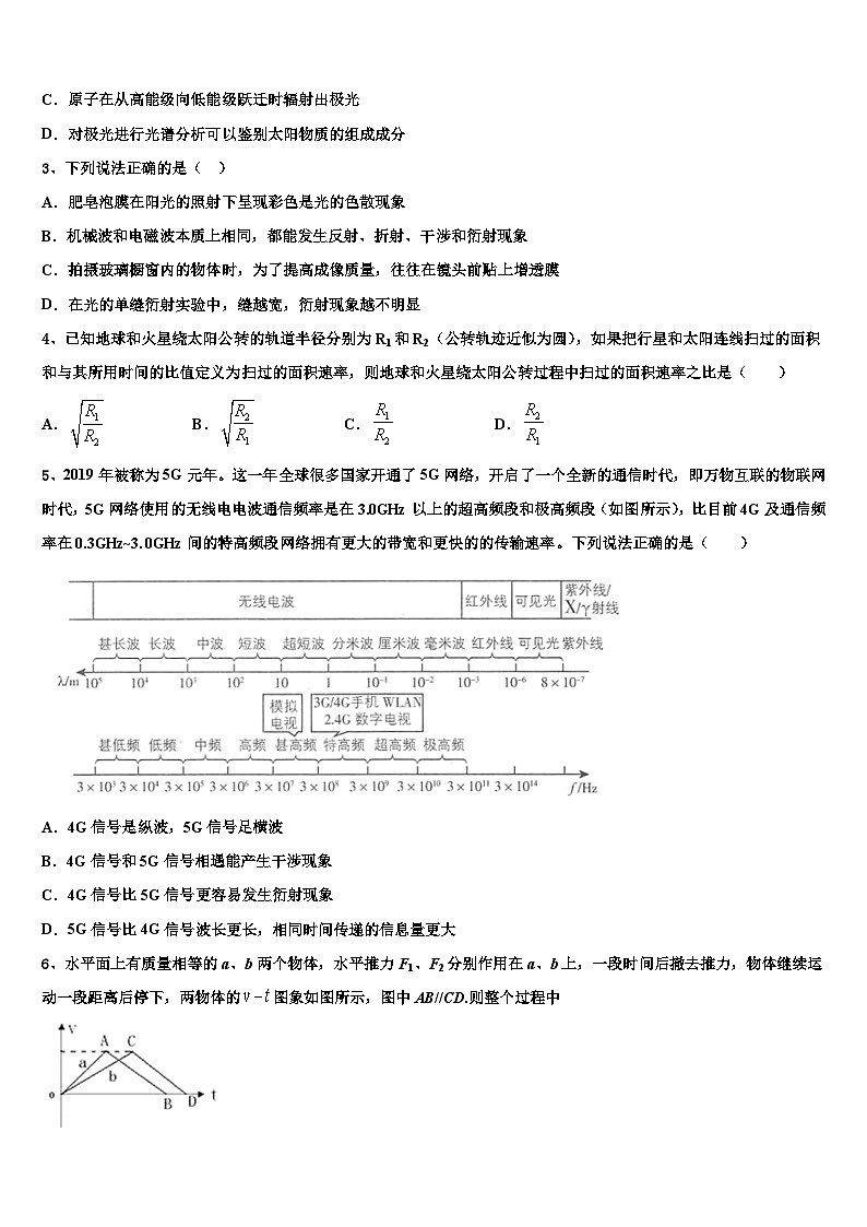 2026届安徽省皖西中学高考物理三模试卷含解析第2页