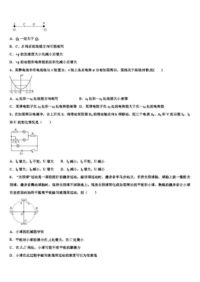 2026届安徽省滁州市来安县第三中学高三下学期一模考试物理试题含解析第2页
