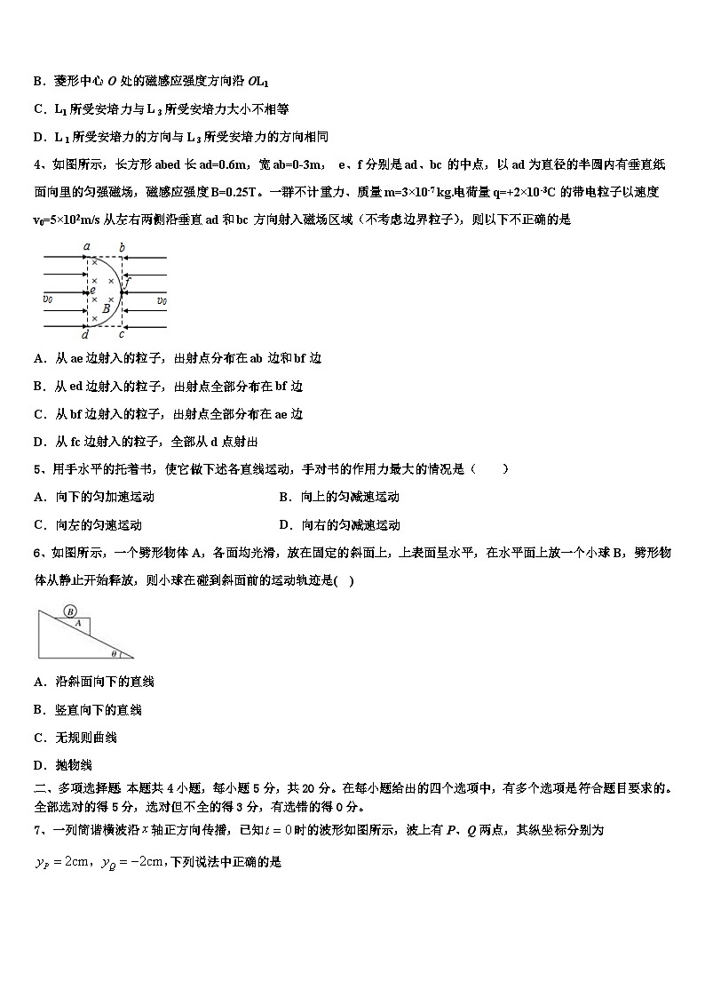 2026届安徽省池州市高三第二次诊断性检测物理试卷含解析第2页