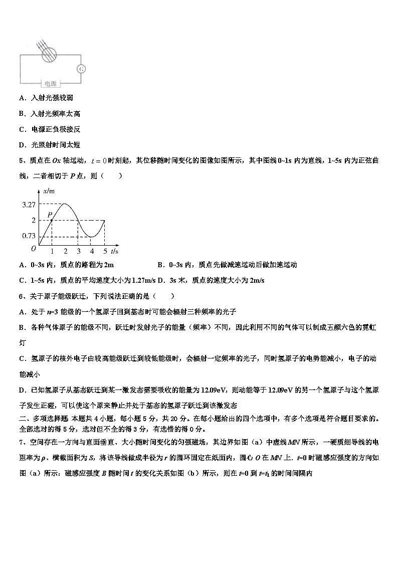 2026届安徽省定远县炉桥中学高三第三次模拟考试物理试卷含解析第2页