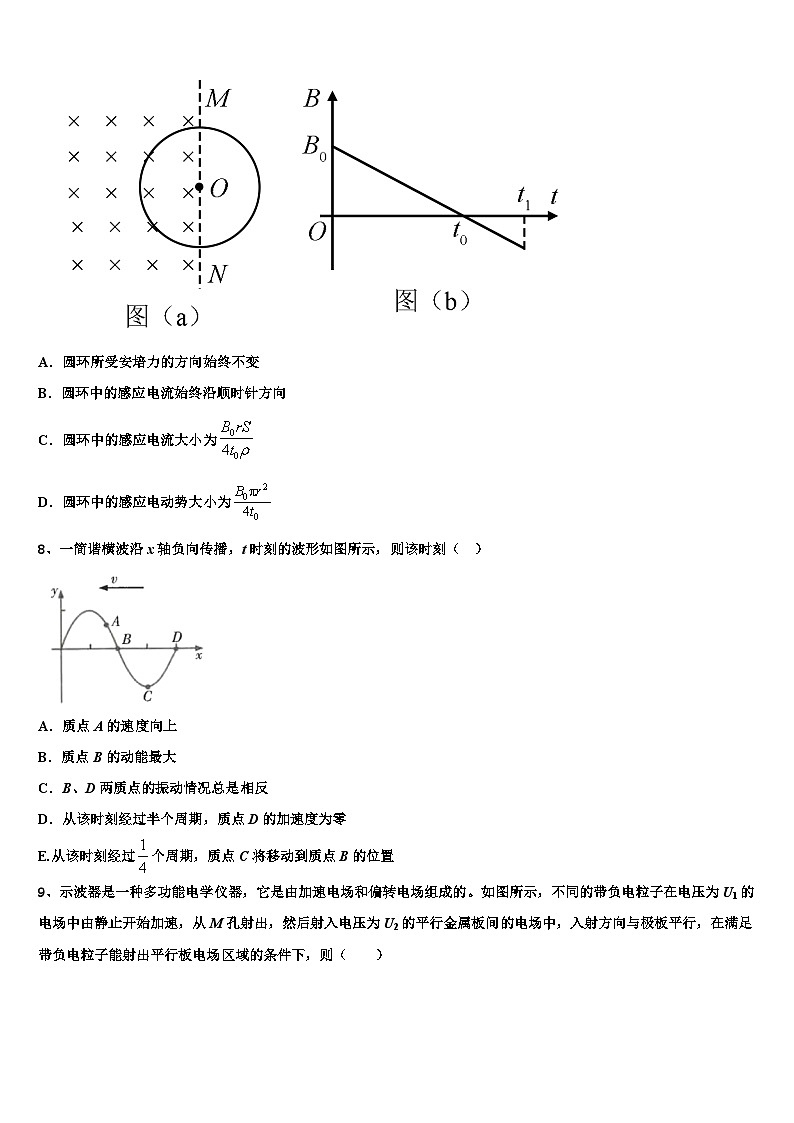 2026届安徽省定远县炉桥中学高三第三次模拟考试物理试卷含解析第3页